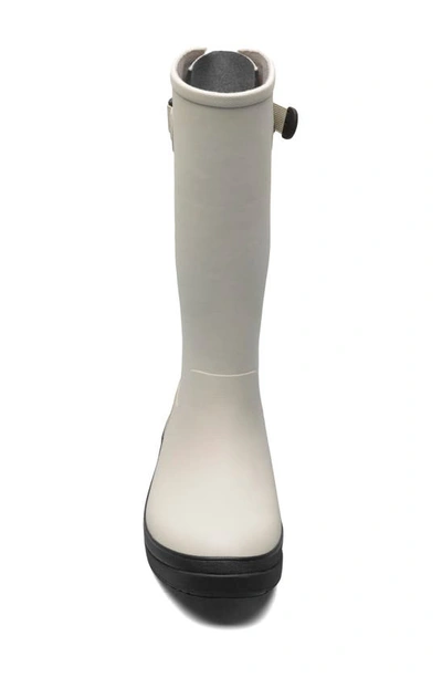 Bogs Amanda Ii Tall Waterproof Adjustable Calf Rain Boot In Oyster