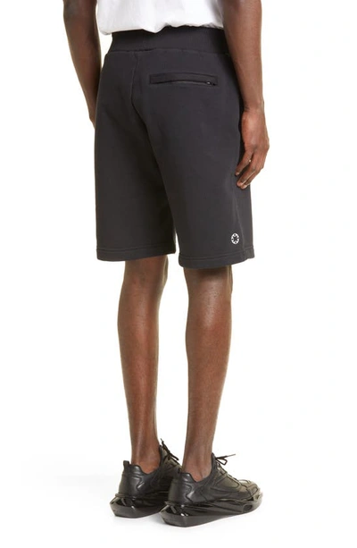 Shop Alyx Logo Graphic Sweat Shorts In Blk0001 Black
