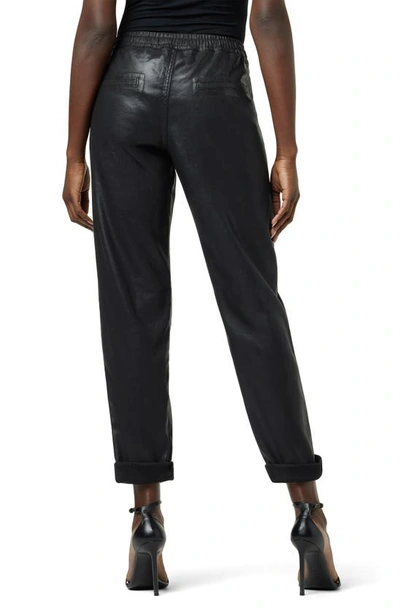 Hudson Relax Fit Pant With Roll Hem In Coated Black Beauty