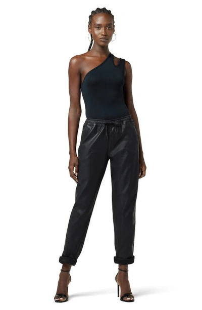 Hudson Relax Fit Pant With Roll Hem In Coated Black Beauty