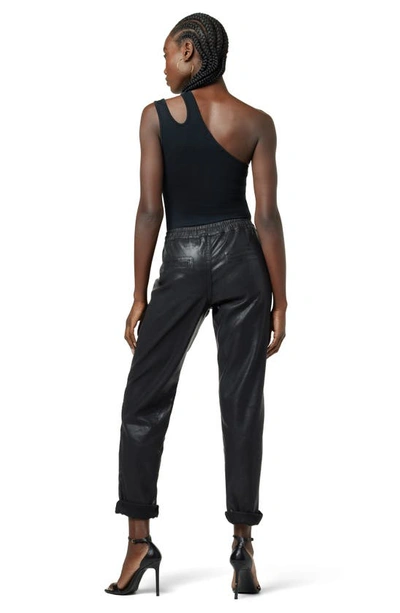 Hudson Relax Fit Pant With Roll Hem In Coated Black Beauty