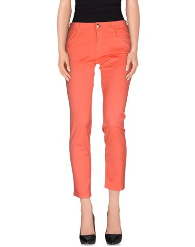 Shop Blumarine Casual Pants In Coral