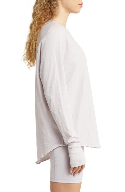 Zella Relaxed Long Sleeve T-shirt In Lavender Sky