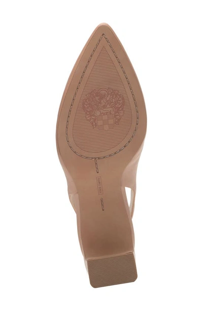 Shop Vince Camuto Hamden Pointed Toe Slingback Pump In Sandstone Baby Sheep