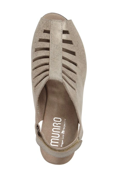 Shop Munro 'abby' Slingback Sandal In Silver Metallic