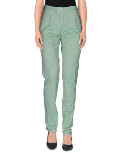 Shop Myths Casual Pants In Green