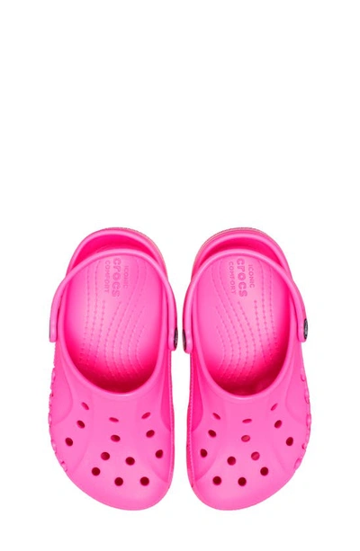 Crocs Little Girls Baya Classic Clogs From Finish Line In Electric Pink