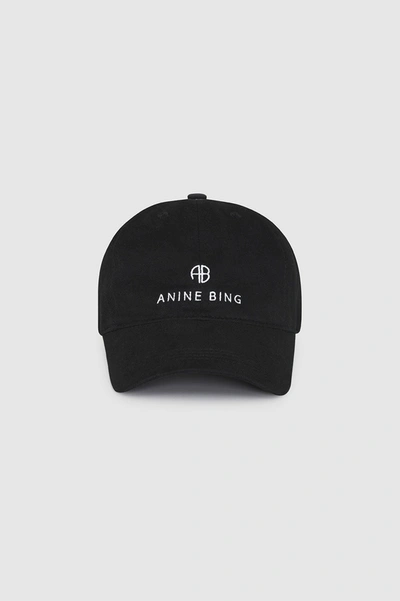 Shop Anine Bing Jeremy Baseball Cap In Black