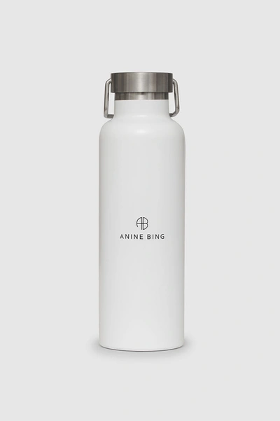 Shop Anine Bing Ab Water Bottle In White