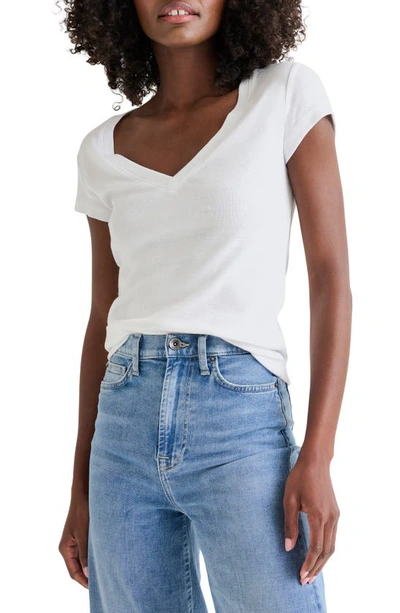 Shop Splendid Faye V-neck Tee In White