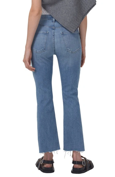 Shop Citizens Of Humanity Isola Raw Hem Crop Bootcut Jeans In Pixie