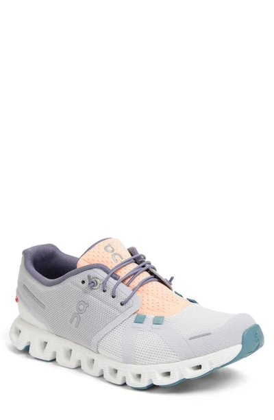 Shop On Cloud 5 Push Sneaker In Glacier/ Undyed White