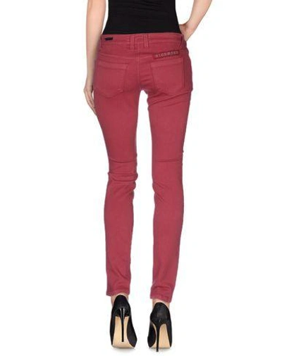 Shop Richmond Denim Casual Pants In Maroon