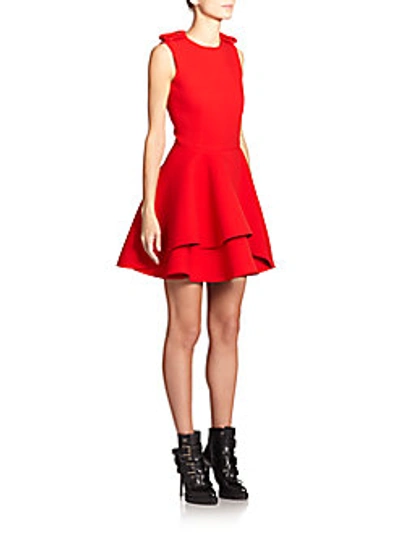Alexander Mcqueen Military Fit-and-flare Dress In 0400089727466