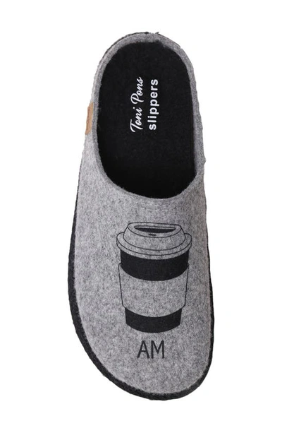 Toni Pons Miri Slipper In Grey Wool