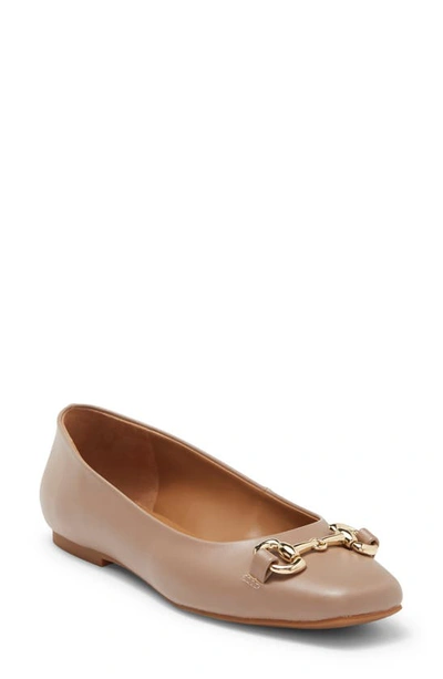 Shop Nordstrom Rack Abby Flat In Beige Taupe