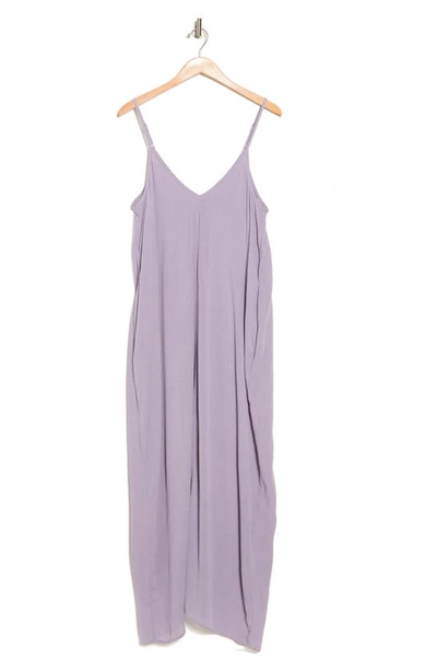 Shop Lovestitch Gauze Maxi Dress In Dusty Lavender