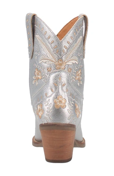 Shop Dingo Primrose Western Boot In Silver