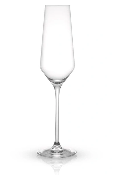 Joyjolt Set Of 8 Layla Crystal Bubbles Flutes In Clear