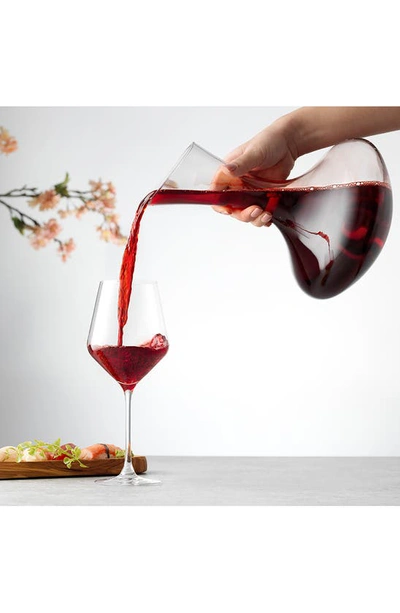 Joyjolt Layla Crystal Red Wine Glasses In Clear