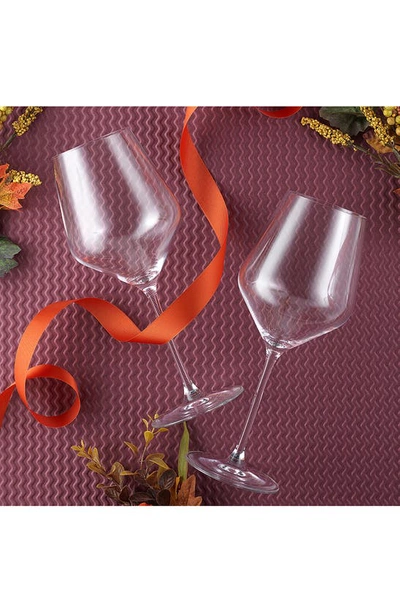 Joyjolt Layla Crystal Red Wine Glasses In Clear