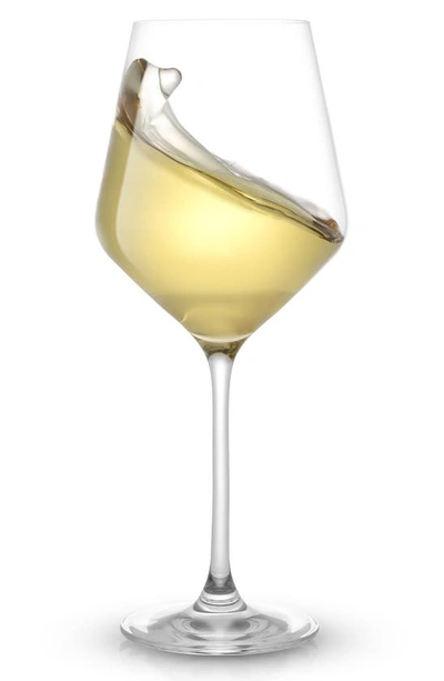 Joyjolt Layla Crystal White Wine Glasses In Clear