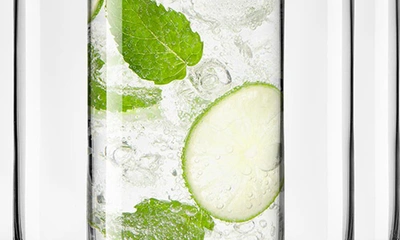 Joyjolt Faye Crystal Highball Drinking Glasses In Clear