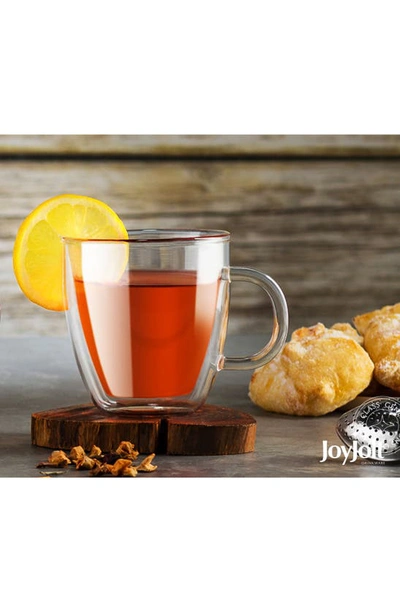 Joyjolt Savor Double Wall Insulated Mug In Clear