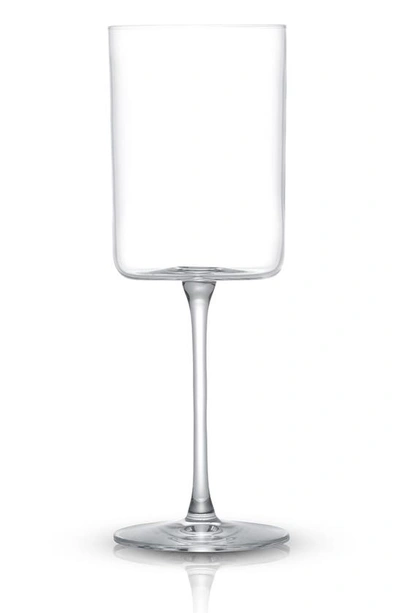 Joyjolt Claire Crystal Cylinder Red Wine Glass In Clear