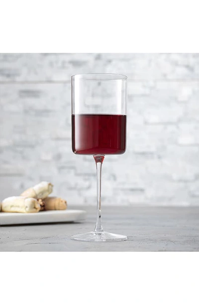 Joyjolt Claire Crystal Cylinder Red Wine Glass In Clear