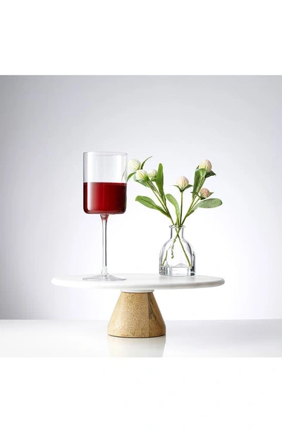 Joyjolt Claire Crystal Cylinder Red Wine Glass In Clear