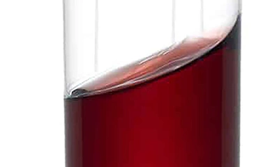 Joyjolt Claire Crystal Cylinder Red Wine Glass In Clear