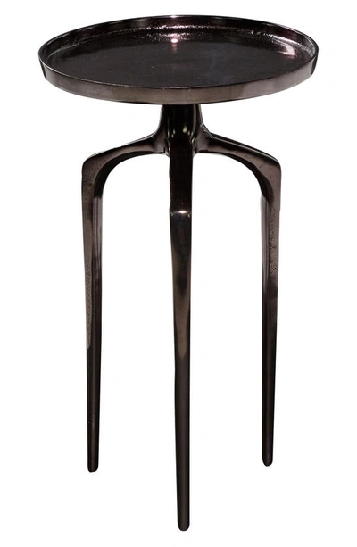 Shop Vivian Lune Home Black Aluminum Contemporary Accent Table With 3 Tripod Legs