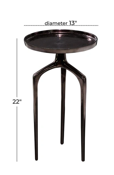 Shop Vivian Lune Home Black Aluminum Contemporary Accent Table With 3 Tripod Legs
