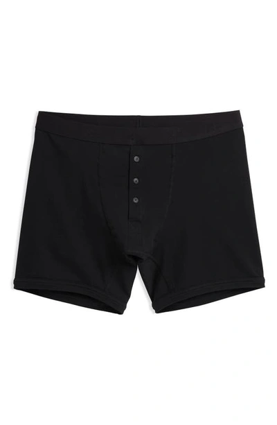 Shop Tomboyx 6-inch Stretch Cotton Boxer Briefs In X Black