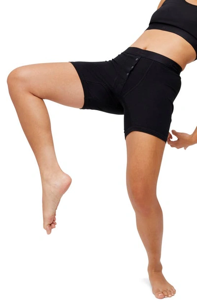 Tomboyx Faux Fly Boxer Briefs In X Black