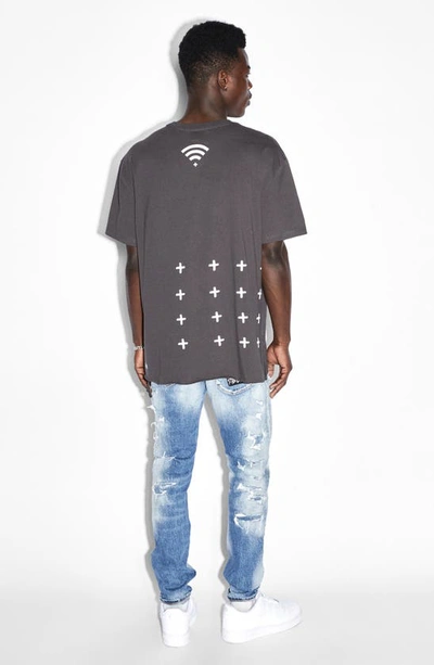 Shop Ksubi Offline Biggie Cotton Graphic Tee In Black