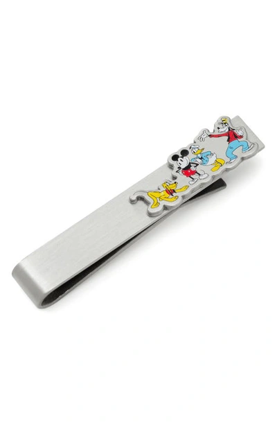Shop Cufflinks, Inc X Disney Mickey & Friends Enamel Tie Bar In Silver