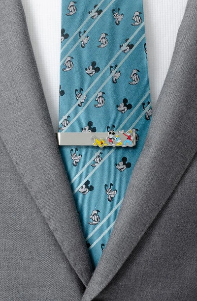 Cufflinks, Inc Men's Disney Mickey & Friends Printed Silvertone Tie Bar In Silver