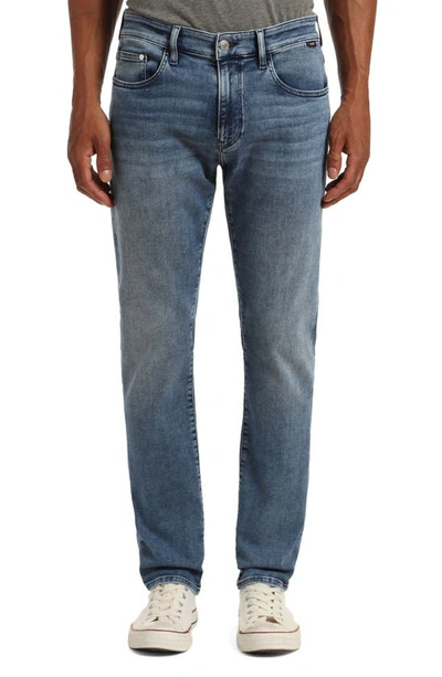 Shop Mavi Jeans Marcus Slim Straight Leg Jeans In Light Feather Blue