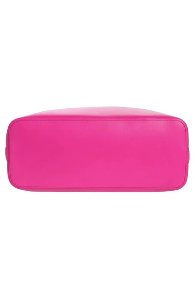 Shop Alexander Mcqueen The Bow Leather Top Handle Bag In Fuchsia