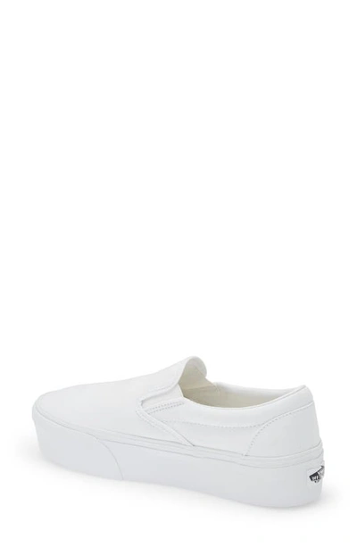 Vans Ua Classic Slip-on Stackform Sneakers Canvas True White