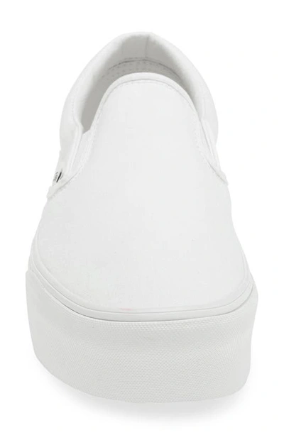 Vans Ua Classic Slip-on Stackform Sneakers Canvas True White