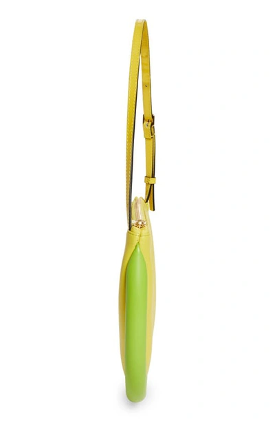 Shop Jw Anderson Bumper Moon Shoulder Bag In Yellow/ Lime Green