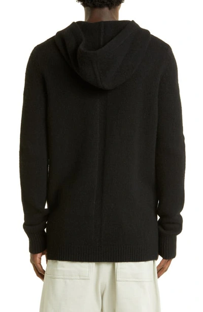 Rick Owens Asymmetrical-front Cotton Fishtail Parka In Black