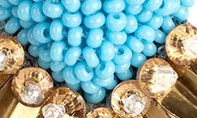 Deepa Gurnani Danika Earrings In Turquoise