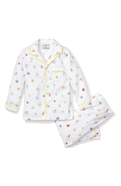 Petite Plume Little Boy's & Boy's 2-piece Birthday Wishes Pajama Set In White