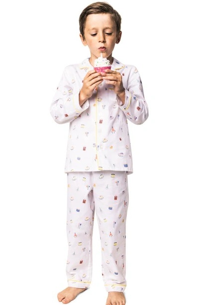 Petite Plume Little Boy's & Boy's 2-piece Birthday Wishes Pajama Set In White