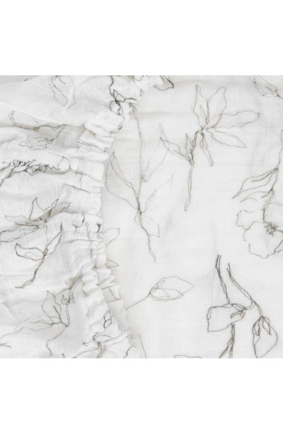 Little Unicorn Organic Cotton Muslin Crib Sheet In Pencil Floral