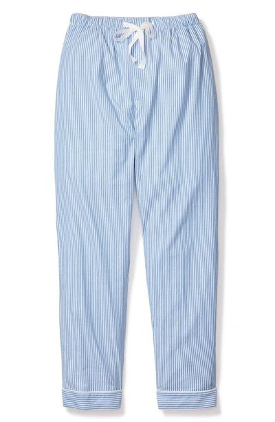 Shop Petite Plume Stripe Seersucker Pajama Pants In Blue